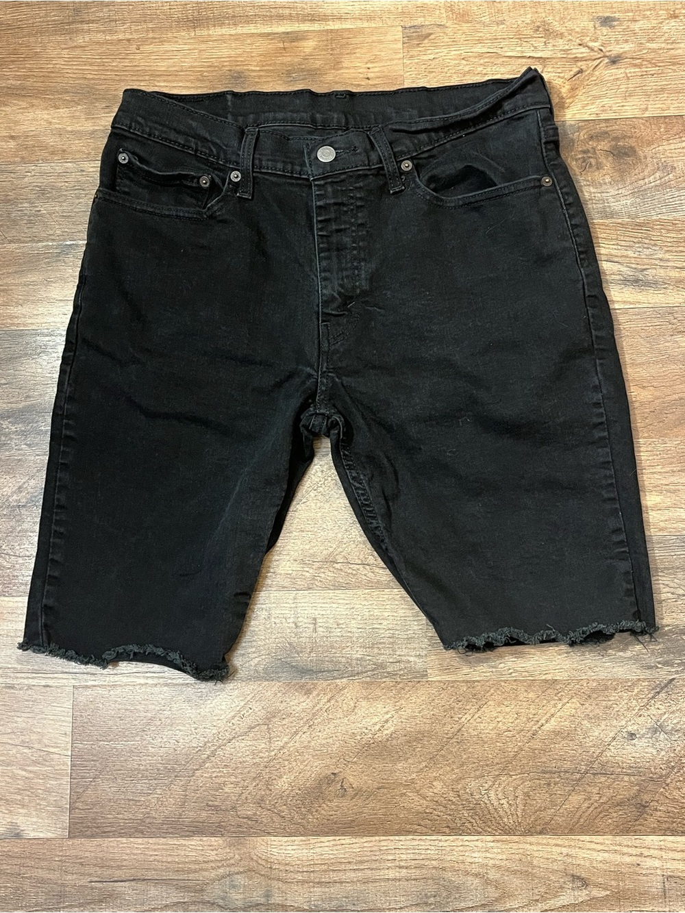 Levi's Black Cutoff 511 Denim Shorts